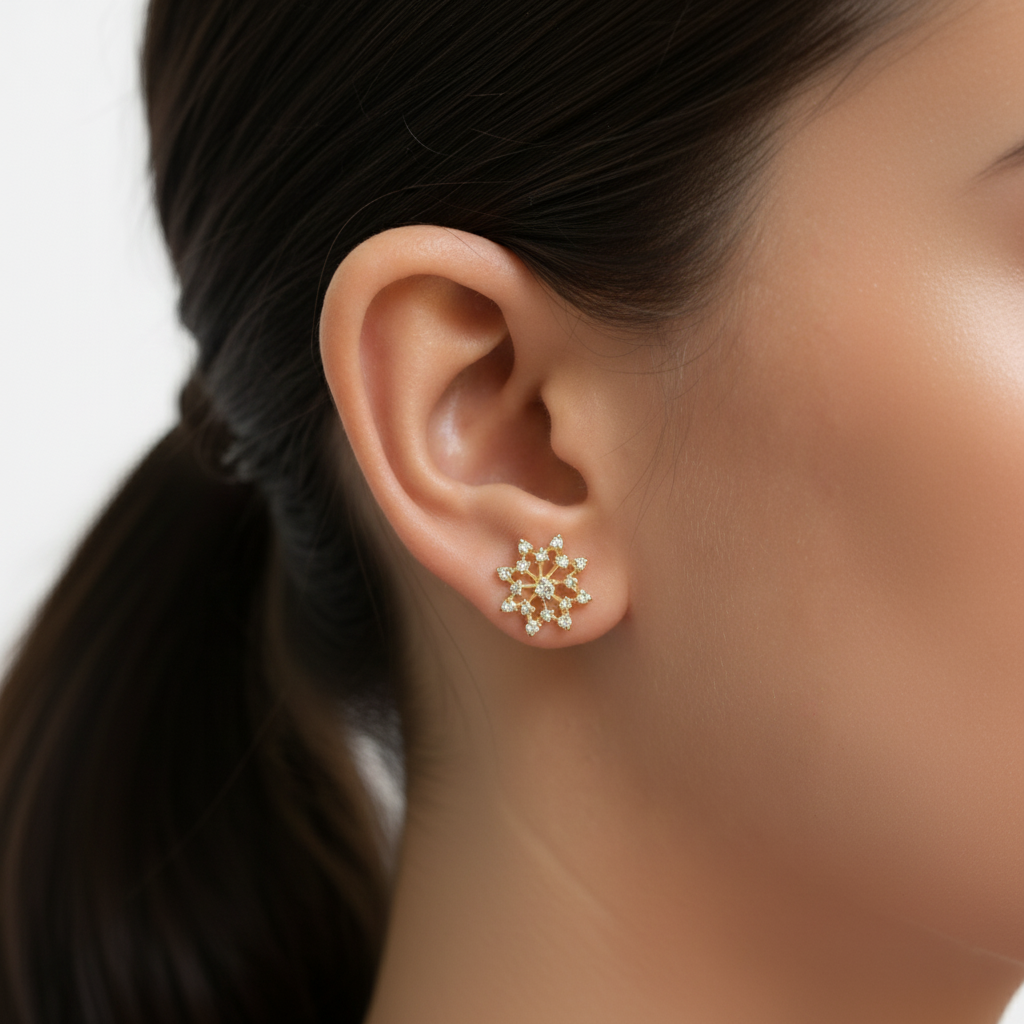 Floweret Lab Diamond Stud