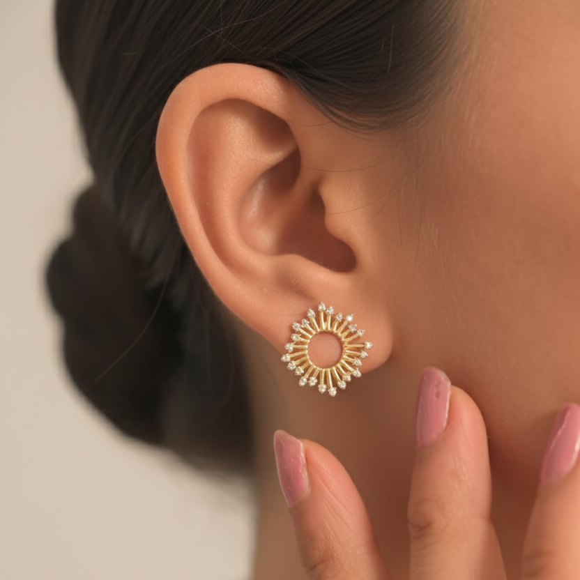 Prism Burst Diamond Stud