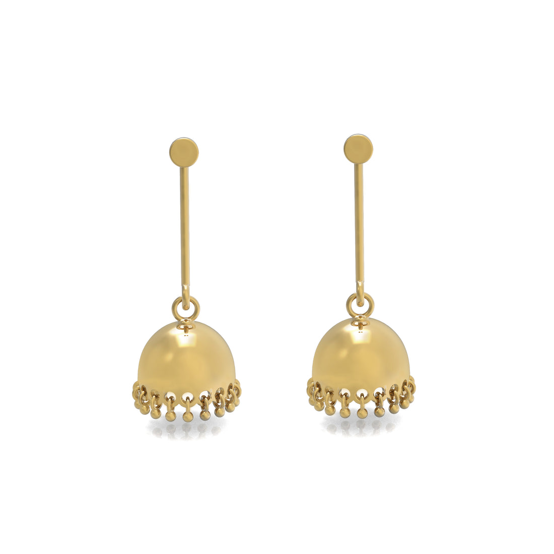 Amodini Minimal Drop Jhumka Earrings
