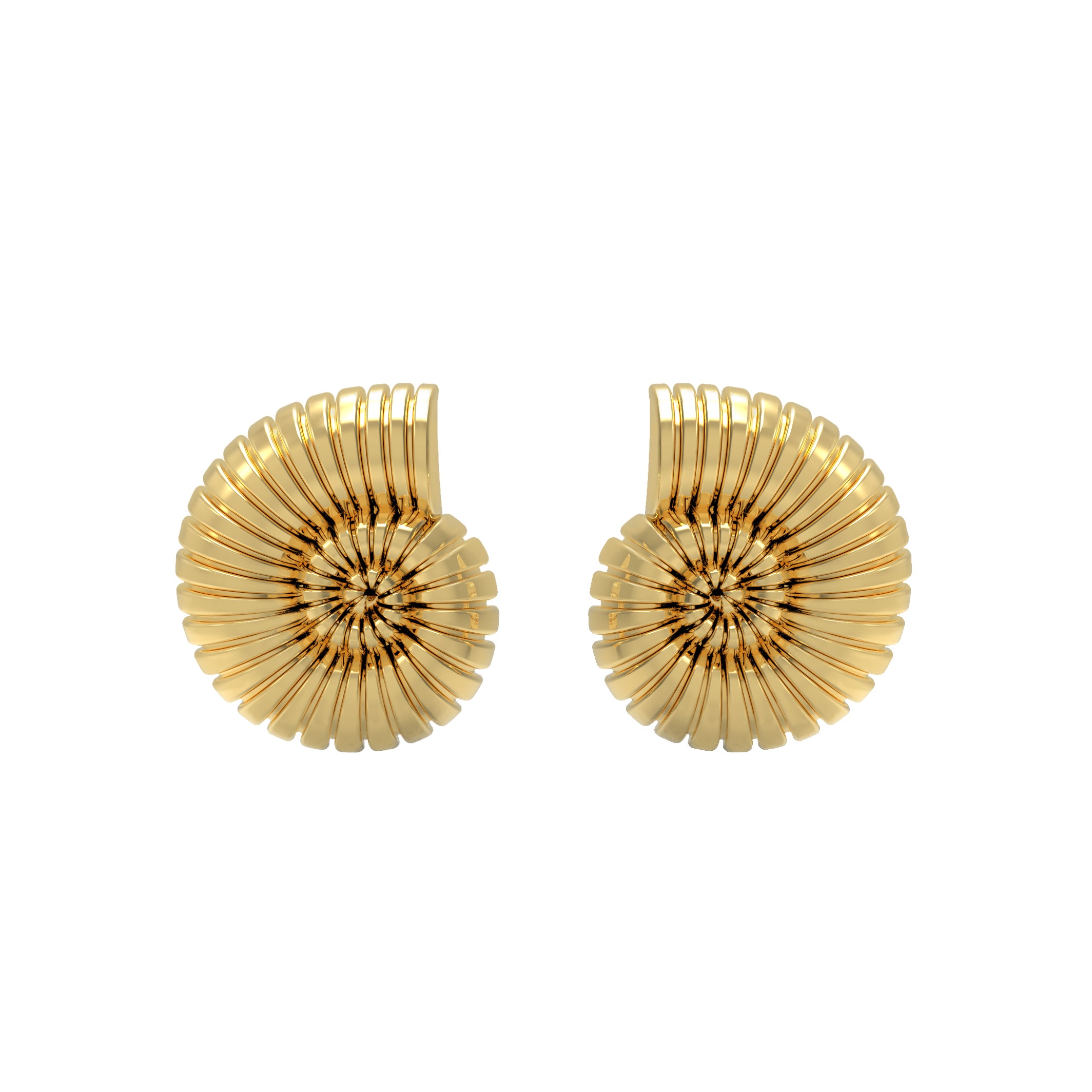 Spiral Shell Stud Earring