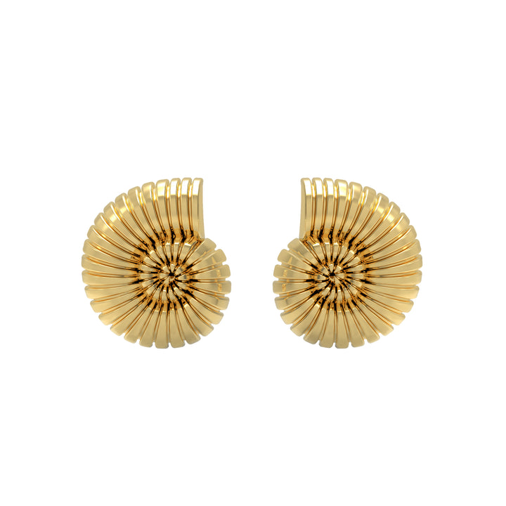 Spiral Shell Stud Earring