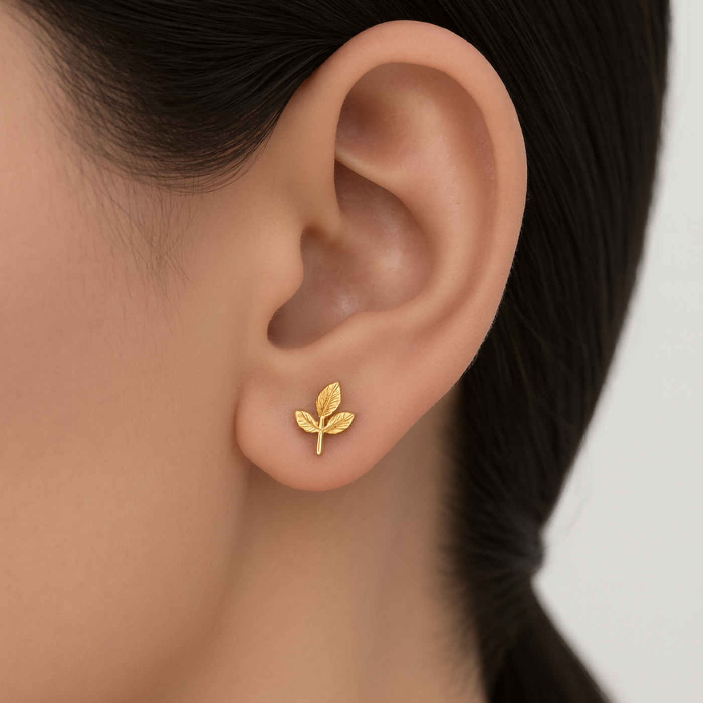 Leaf Gold Earrings