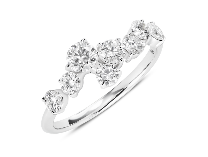 Lab-Grown Diamond 1ct. tw. Round Brilliant Constellation Ring | White