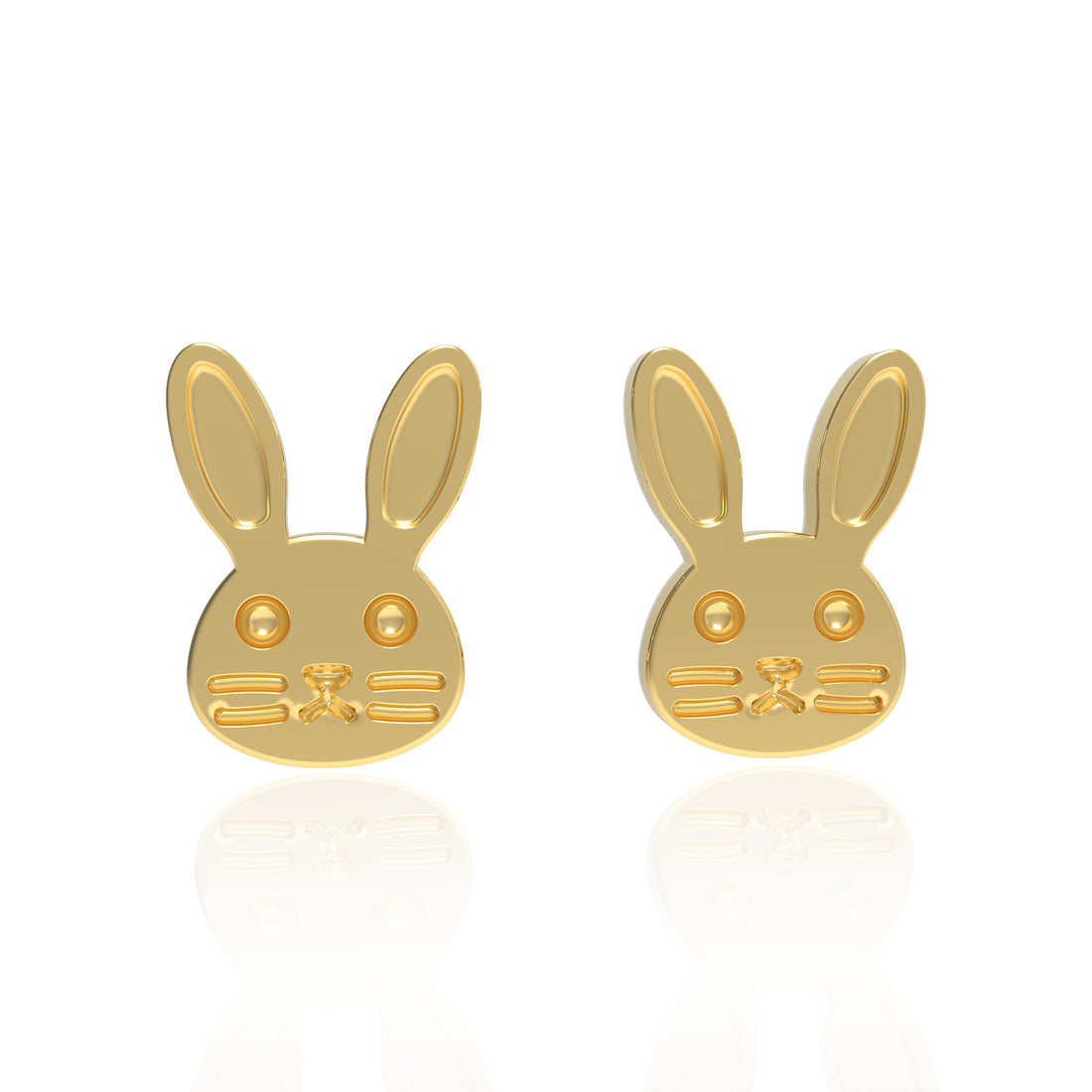 Bunny Kids' Gold Earrings