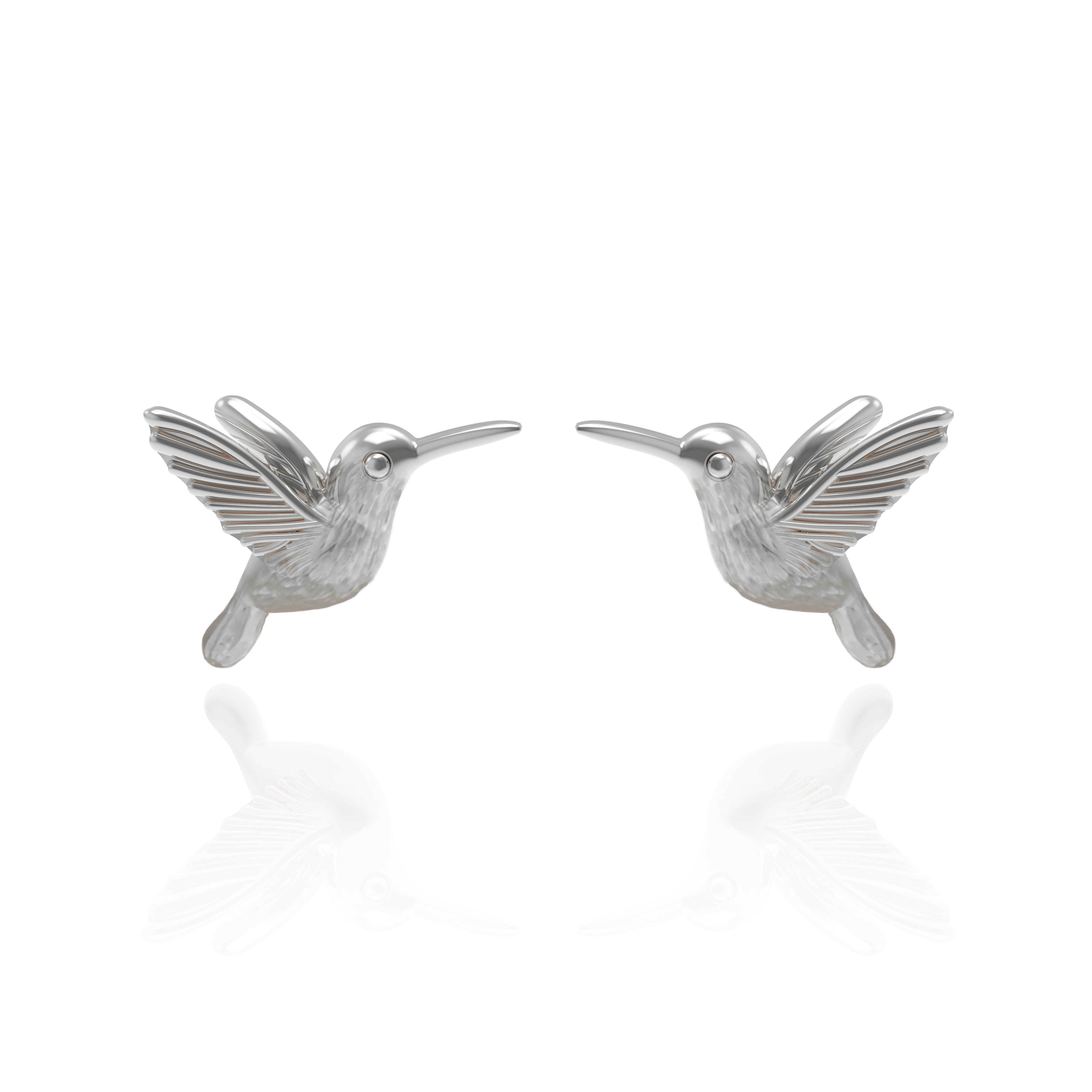 Whisper Bird Stud Earrings