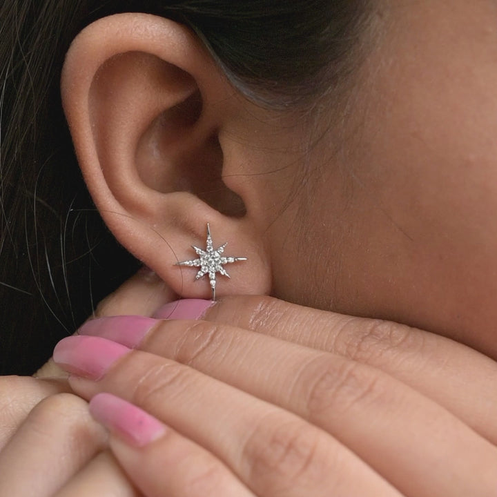 Radiant North Star Diamond Studs